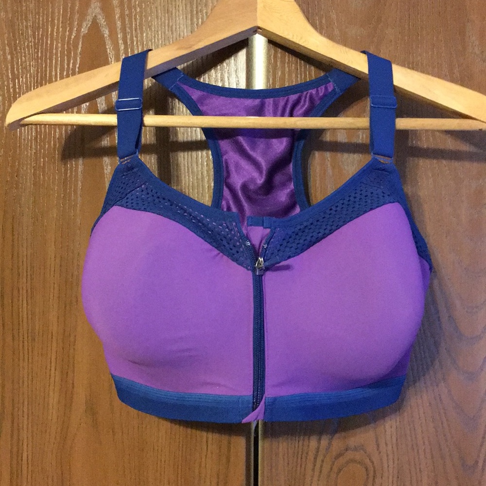 Wacoal zip front sports bra.
